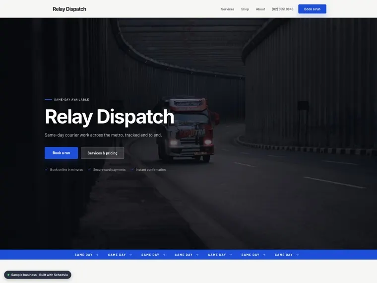 The Relay Dispatch demo site