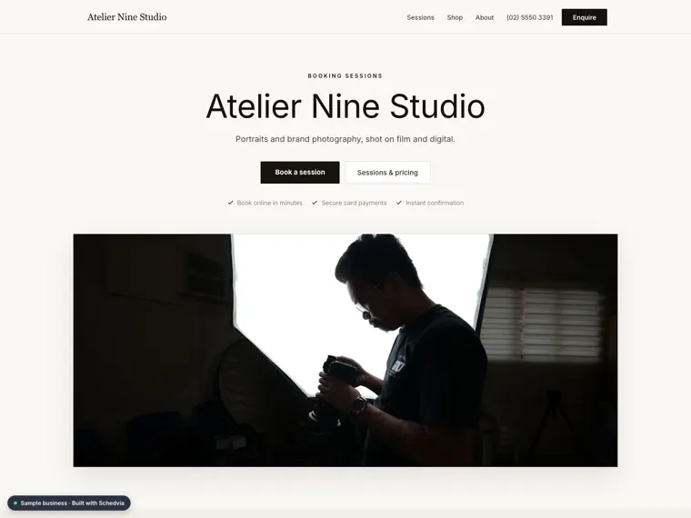 The Atelier Nine Studio demo site